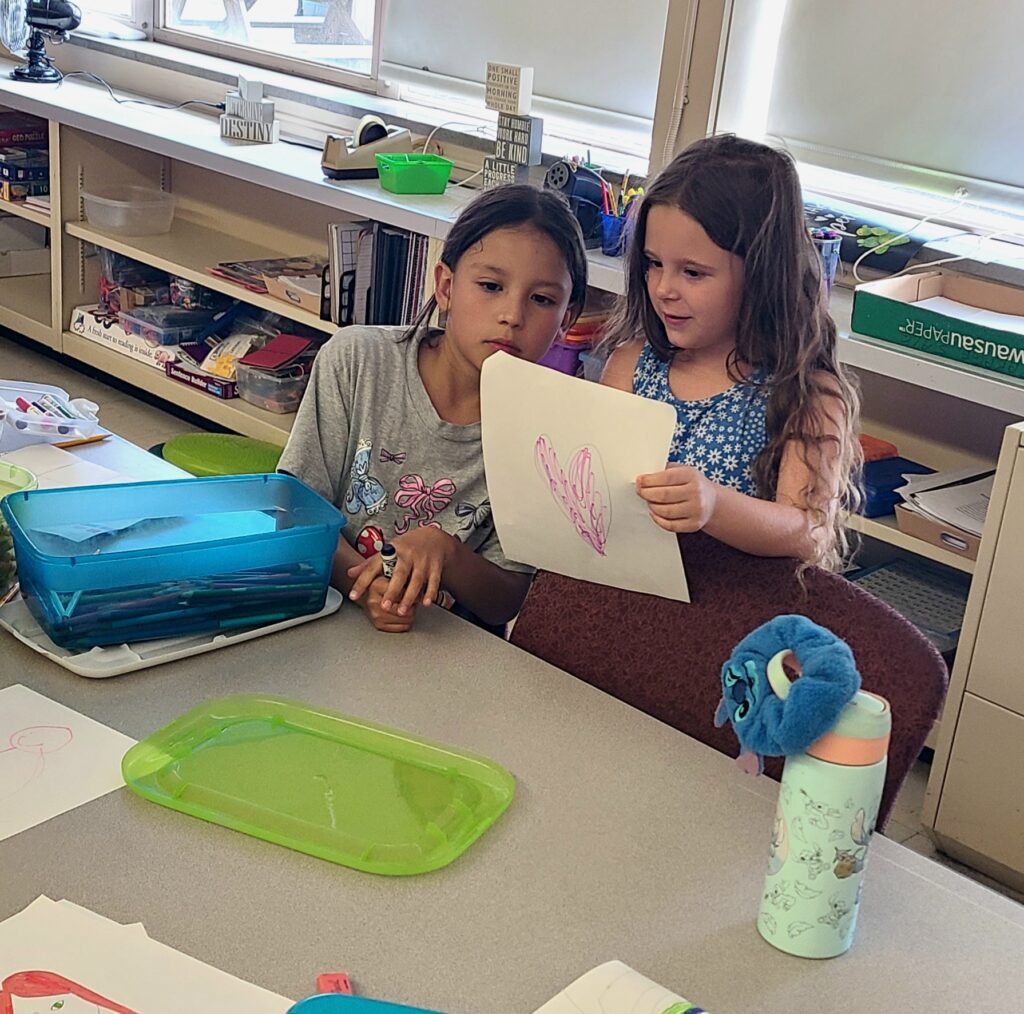 Students working together on academics at Gatherpoint Learning Microschool Topeka, Kansas